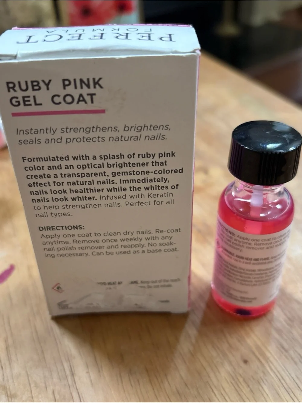 Perfect Formula Ruby Pink Gel Coat - Strengthening Nail Treatment